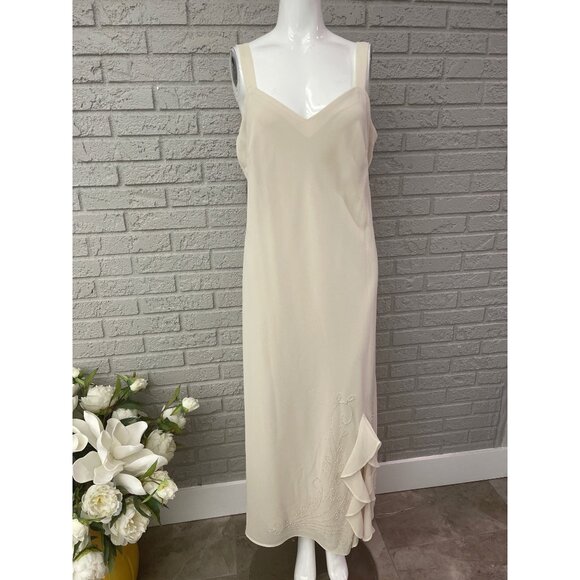 R&M Richards Women's Formal Cream Sequin Dress with Jacket Mother of the Bride 2 - Picture 3 of 13